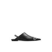 Diesel D-Venus B slingback platta skor Black, Dam