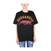 Dsquared2 T-Shirts Black, Dam