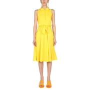 Moschino Midi dagklänning Yellow, Dam