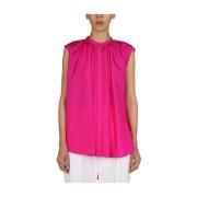 Alexander McQueen Silkesblus Pink, Dam