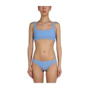 Alexander Wang Bikini -trosor med överallt logotyp Blue, Dam