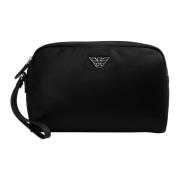 Emporio Armani Enkel Logo Toalettväska Black, Dam