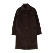 Séfr Single-Breasted Coats Brown, Herr