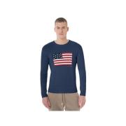 U.s. Polo Assn. Flagg Turtleneck Blue, Herr