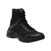 Emporio Armani Höga Toppsneakers Black, Herr