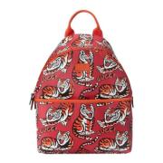 Gucci Röd Tigertryck Barnryggsäck Red, Unisex