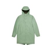 Rains Long Jacket Haze Green, Dam