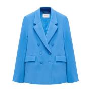 Dorothee Schumacher Elegant Dubbelknäppt Blazer Blue, Dam