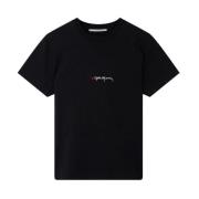 Stella McCartney Svarta T-shirts och Polos med Hjärta Black, Dam