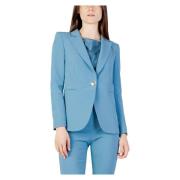 Rinascimento Womens Jacket Blue, Dam