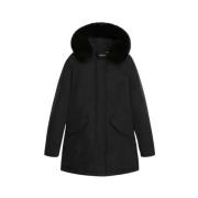Woolrich Luxury Arctic Parka with Removable Dyed Fur Black, Dam