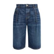 Alexander McQueen Denim shorts Blue, Herr