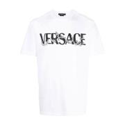Versace Bomull T-shirts och Polos White, Herr