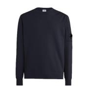 C.p. Company Extrafin Merinoull Crew Neck Stickad Tröja Blue, Herr