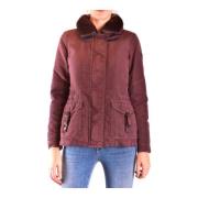 Peuterey Quiltad Bordeaux Vinterjacka Red, Dam