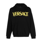 Versace 1B000 Sweatshirt - Stilren och Bekväm Black, Herr