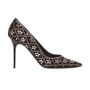 Balmain Ruby mocka och kristall pumps Black, Dam