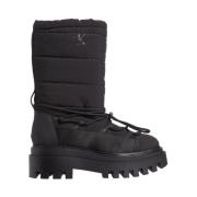 Calvin Klein Jeans Svart Flatform Snösko Black, Dam