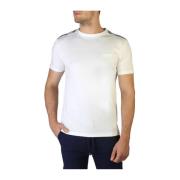 Moschino Herr T-shirt i 100% bomull, kort ärm, rund hals White, Herr
