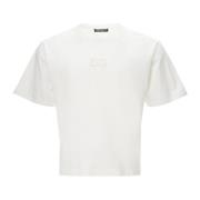 Dolce & Gabbana Vit Logo Bomull T-Shirt White, Herr
