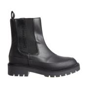 Calvin Klein Jeans Svarta Combat Chelsea Ankelboots Black, Dam