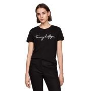 Tommy Hilfiger Heritage Crewneck T-Shirt Black, Dam