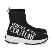 Versace Jeans Couture Stickade Fondo Atom Dis. SB5 Skor Black, Dam