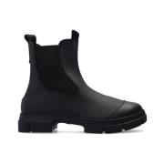 Ganni Gummistad Boot Black, Dam