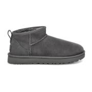 UGG Grå Classic Ultra Mini Vinterstövlar Gray, Dam