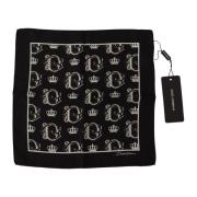 Dolce & Gabbana Lyxig Sidenscarf Black, Herr