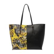 Versace Jeans Couture Barocktryck Axelväska Black, Dam