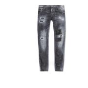 Dsquared2 Slim-fit Jeans Uppgradera Modern Look Bekväm Black, Herr