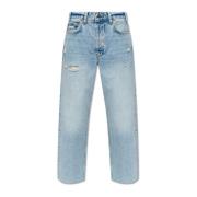 Anine Bing Gavin avslappnade raka jeans Blue, Dam