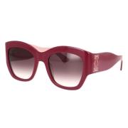 Cartier Eleganta Oversized Solglasögon Red, Dam