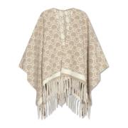 Salvatore Ferragamo Ullponcho Beige, Dam