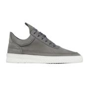 Filling Pieces Låg Top Ripple Nubuck Shark Sneakers Gray, Herr