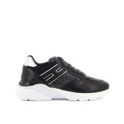 Hogan Active One Svarta Lädersneakers - Storlek 35.5 Black, Dam