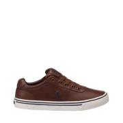 Polo Ralph Lauren Bruna Casual Lädersneakers för Män Brown, Herr