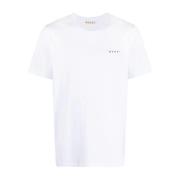 Marni Vita T-shirts och Polos med Marni Logo White, Herr