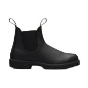 Blundstone Svarta Läderstövlar Black, Herr