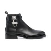 Givenchy Lock Läder Ankelboots Black, Herr