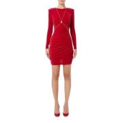Elisabetta Franchi Sensuella och feminina klänningar Red, Dam