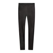 Joseph Stretchleggings i läder Black, Dam