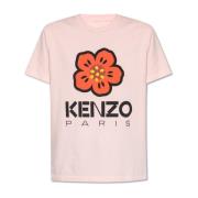 Kenzo Bomull T-shirt Pink, Dam