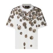 Dolce & Gabbana Beige Grafisk Tryck T-Shirt Beige, Herr