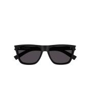 Saint Laurent Unisex solglasögon med fyrkantig acetatram Black, Unisex
