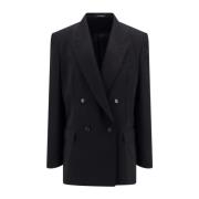 Balenciaga Svart Dubbelknäppt Blazer Black, Herr