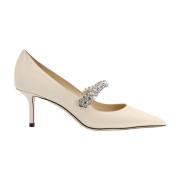 Jimmy Choo Lackläder Stilett Pump Beige, Dam