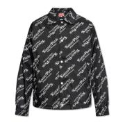 Kenzo Jacka med logotyp Black, Herr