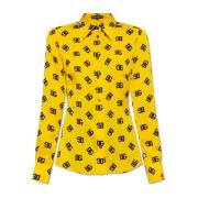 Dolce & Gabbana Sidenblus Yellow, Dam